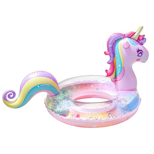 ACTOYS Flotador Niño, Flotador Niña, Flotador Unicornio, Flotador Flamenco, Flotador Sirena, Hinchables para Piscina, Flamenco Hinchable, Flotador Piscina, Playas (Morado Poni 70)