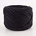 (Black, 3mm x 100m(About 109 yd)) Handmade Decorations Natural Cotton Bohemia Macrame DIY Wall Hanging Plant Hanger Craft Making Knitting Cord Rope Black Color Macramé Cord