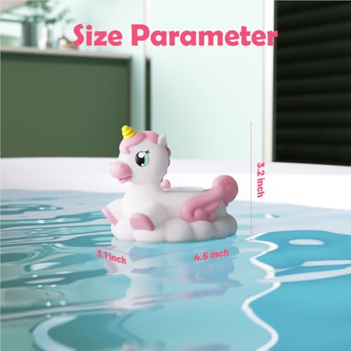 Image of Baby Bath Thermometer Newborn Digital Unicorn Baby Bath Temperature Thermometer for Infant Bathtub Water Floating Rubber Toy WP01
