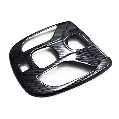 HIGH FLYING for Jeep Compass 2017 2018 2019 2020 2021 Interior Car Accessories Front Reading Lamp Light Cover Decorative Trim ABS Carbon Fiber Style (NOT Fit Limited)