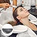 Lwuey Grey Shampoo Bowl Gel Neck Rest, Shampoos Bowls Necks Cushion Salon Necking Pillow Backwash Silicone Vertical Hairdressing Washing Support Pad for Spa Hair Wash Basin Tools 5.5 * 1.6inch