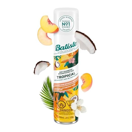 Batiste Tropical Coconut Exotic Dry Shampoo Champú (Ad1161), Incoloro, Aromatic, 200 Mililitros