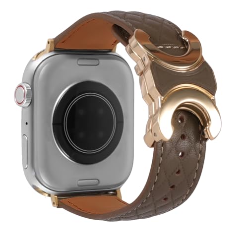 Bracelet en cuir marron Apple Watch : l'accessoire idéal du bureau aux sorties