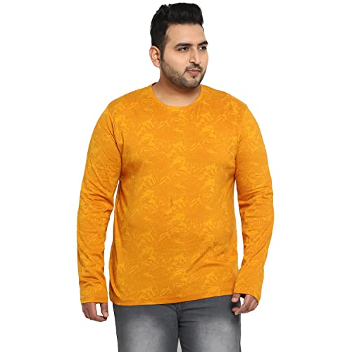 Image of Urbano Plus Men's Printed Full Sleeve Regular Fit Cotton T-Shirt