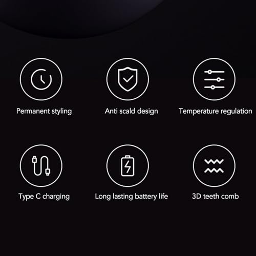 Cepillo Alisador de Pelo Recargable USB Sin Cable miniatura 5