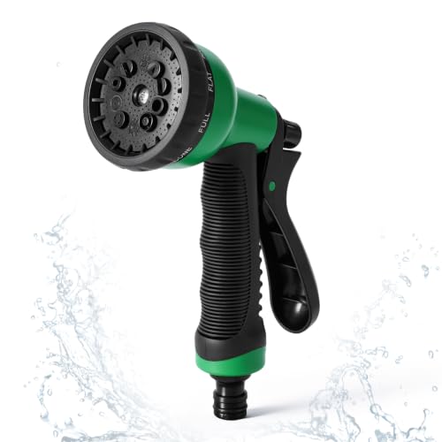Jewan Pistola de Riego, 10 Funciones Ajustables Pistola Manguera Jardin, Ideal para Jardineria, Riego, Ducha, Lavar Coches y Cuidado Mascotas
