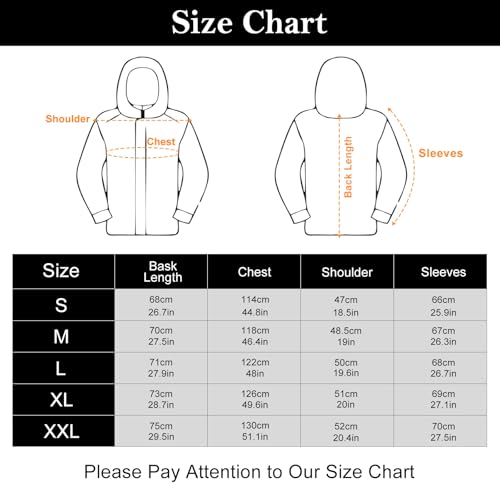 Ynport Crefreak Chaqueta Forrada de Vellón Softshell Cálido para Hombre Chaqueta con Capucha Resistente al Agua para Exteriores Cortavientos Casual para Caminar, Senderismo, Acampar - imagen 5