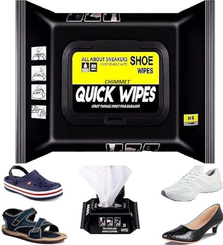 Shoe Wipes Wipes (1 Pack of 80 Pcs) Shoe Wipes Sneaker Wipes Instant Wipes Sneaker Wipes for Shoes Quick Remove Dirt Stain Shoe Cleaner Wipes Shoe Wipes for Sneakers (SHOE WIPES)