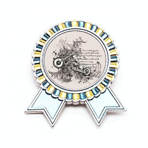 Badge de moto en métal M fleur pour remplacer vos stickers usés