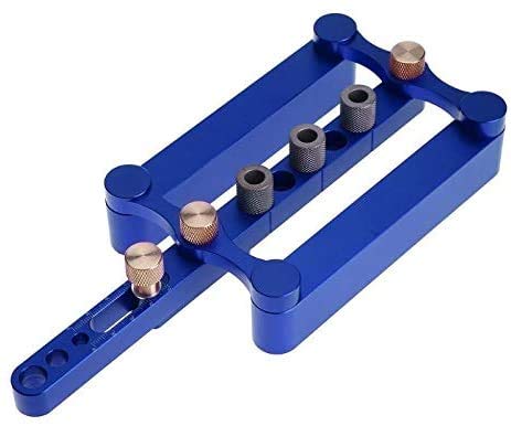 DIY Woodworking Round Wood Tenon Hole Drill Jig Carpenter Punching Locator Drilling Set Hole Puncher Set