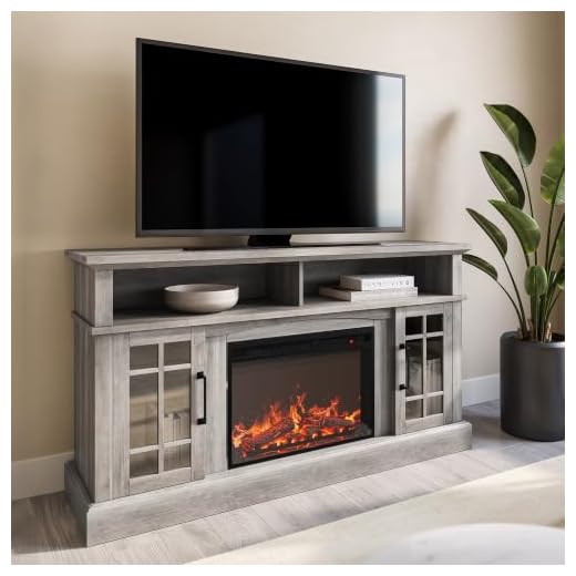 BELLEZE Traditional 58" Rustic TV Stand