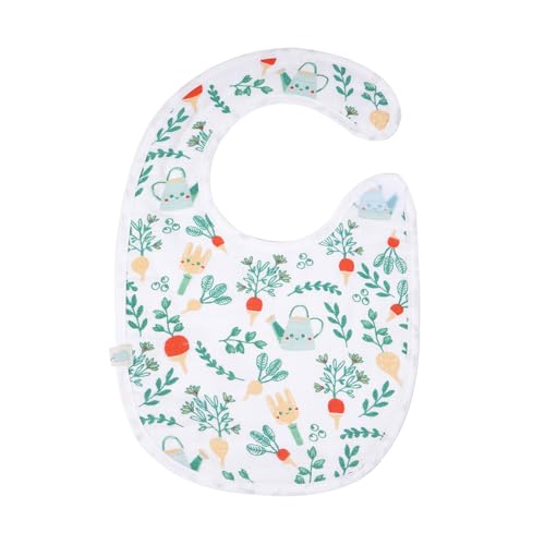 Image of TIDY SLEEP Muslin Pure Cotton 3 Layer Baby Bibs, Skin Friendly Ultra Soft Pure Cotton Baby Bibs Assorted Colour