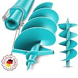 BRUNNENTAL® Erdbohrer 250mm - Ideal Für Aushubarbeiten - Handerdbohrer - einfache Bedienung Robuste Bohrspitze - Erdbohrer kaufen - Pfahlbohrer Brunnenbohrer 250 mm