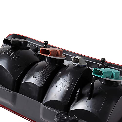 Astra Depot Left Taillight Assembly With 55W Bulb Replacement For 2008-2017 Jeep Patriot Outer Brake Turn Signal Reverse Tail Lamp Driver Side #TOP3