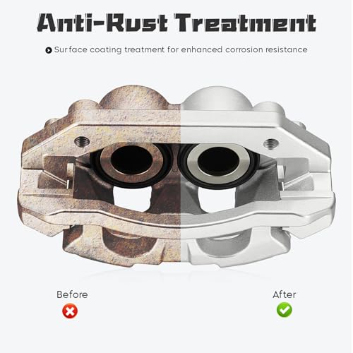 Image of Front & Rear Driver Passenger Disc Brake Caliper Assembly Calipers Compatible with Ram 1500 2011 2012 2013 2014 2015 2016 2017 2018, Replace 18-B5054 18-B5055 18-B4836 18-B4837