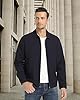 EKLENTSON Men's Bomber Jacket Lightweight Fall Windbreaker Jacket Full Zip Up Varsity Jacket Summer Coat Black L #2