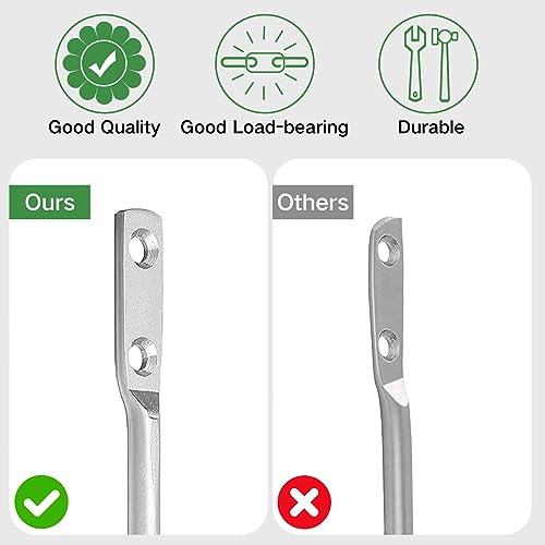 Metal Curtain Tie Backs,Silver Curtain Holdbacks,2 Pieces Curtain Tie Backs Hooks,Curtain Tiebacks With Screws,Tie Backs Hooks For Curtains - Image 4