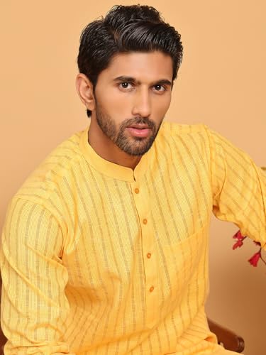 Image of Jompers Men's Cotton Striped Kurtas