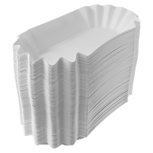 TG-GENT Pommes Schalen 250 Stück KUOB in weiß | 10 x 17 x 3cm...