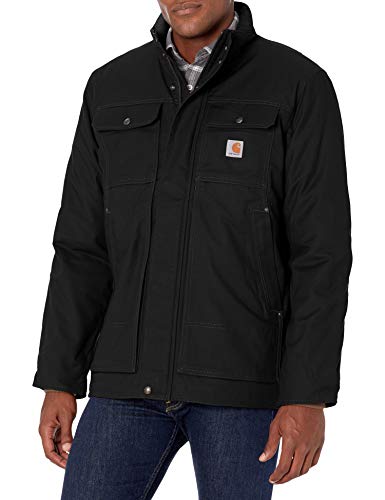Carhartt mens Full Swing Relaxed Fit Quick Duck Insulated Traditional Coat, Black, 3X-Large US