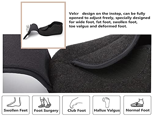 Image of JIONS Women Men Adjustable Velcr Extra Wide Shoes Swollen Feet Diabetic