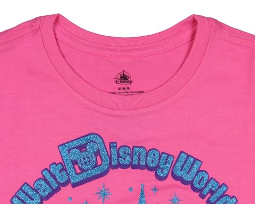 Disney Girls' Walt Disney World Cinderella Castle Glitter Logo High-Low Hem Kids T-Shirt3