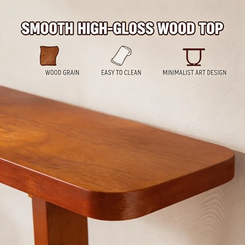 Mesa de entrada estrecha para decorar pasillos y salones pequeños 4