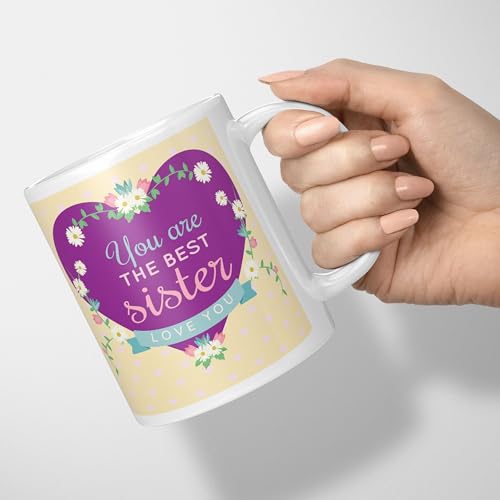 Image of Raksha Bandhan Gifts Printed Mug with Keychain Best Rakhi Combo Gift for Brother & Sister Rakshabandhan Return Gifts for Sister White 350ml Tea /Coffee Mug(Pack of 5)(RMKRCG101)