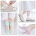Hopply 5Pairs of Ruffle Pageant Frilly Socks for Toddler Girls Baby White Lace Ankle Dress Socks Summer Mesh Women Sock