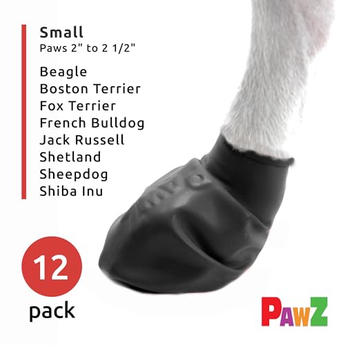 PAWZ 975113 PAWB-S Hundestiefel, schwarz, Small (1er Pack)