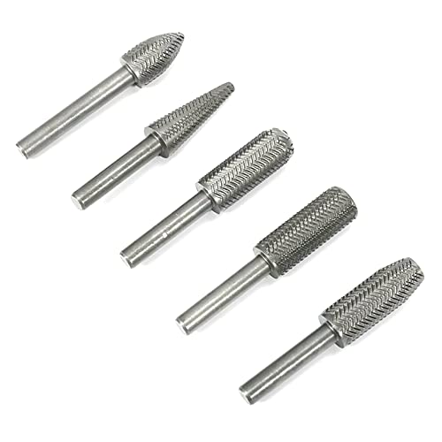 Set de 5 fresas rotativas de carburo para metal y madera miniatura 1