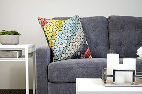 Urban Loft by Westex Feather Filled Decorative Throw Cushion, Multi, 20" x 20" x 4"
