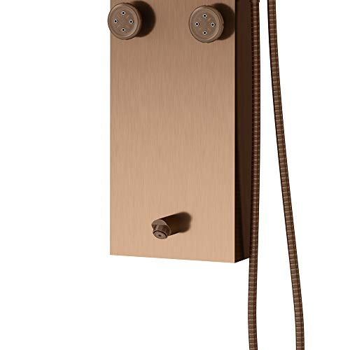 Pulse Showerspas 1042-Orb Monterey Showerspa Panel With 8" Rain Showerhead, 6 Body Spray Jets, Hand Shower And Tub Spout, Oil Rubbed Bronze Fixtures #TOP3