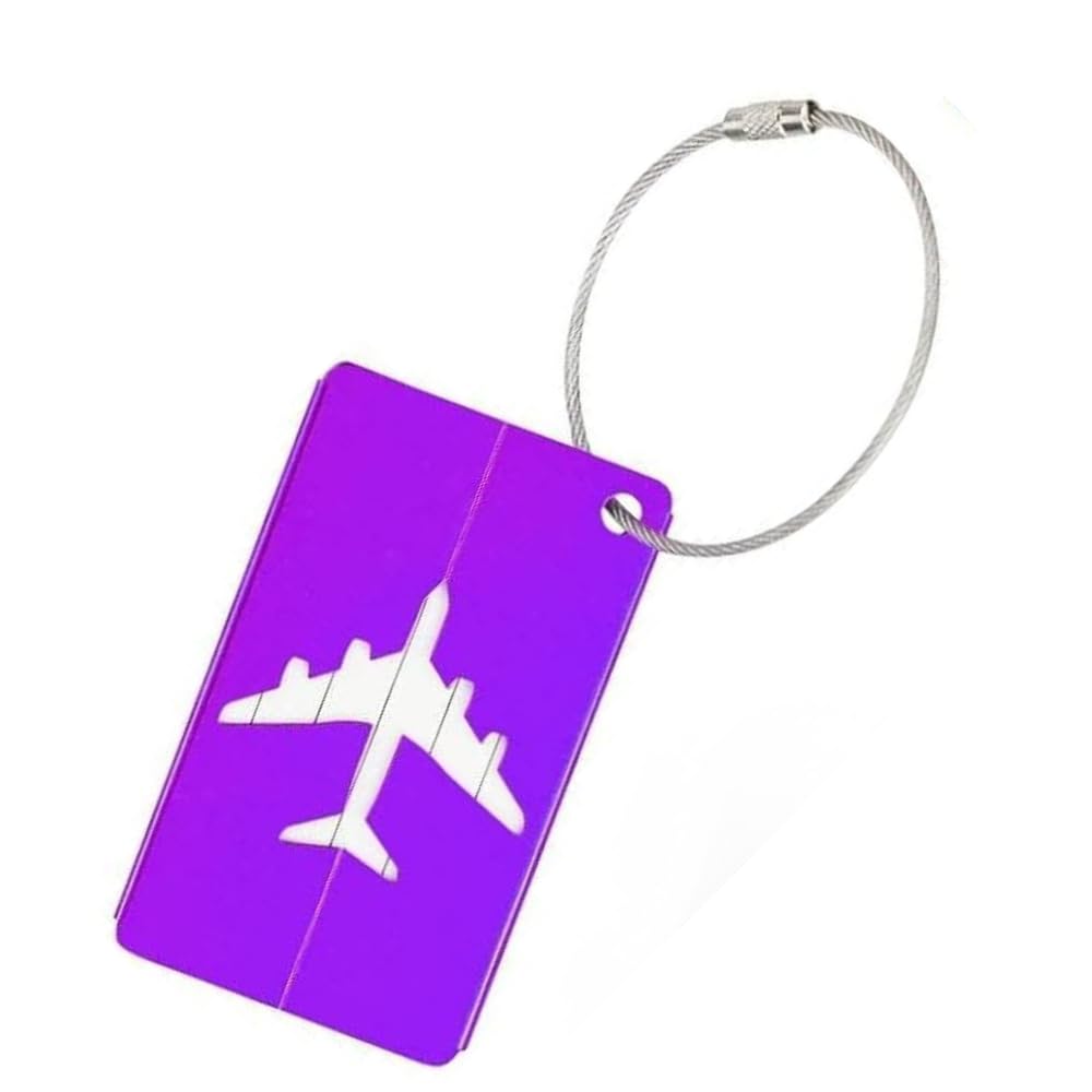 CLICKSWIFT® Silicone Luggage Tag for Suitcases with Stainless Loop, TSA Approved, Privacy Protection Travel Essentials Bag Tags – 1pcs (Multicolour)-image-41