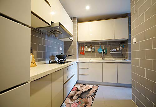 Tapis de cuisine antidérapant lavable en machine imperméable 39x20"