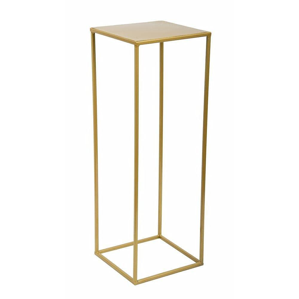 Loft - Soporte para flores moderno de metal (70 cm), color dorado