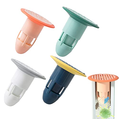 4 connecteurs Anti-odeurs pour Le Drainage du Sol de la Douche, Caoutchouc Anti-Odeur Drain de Sol Douche, égouttoir pour Salle de Bain Pas de Filtre adapté aux fuites de Salle de Bain-Cuisine tuyaux