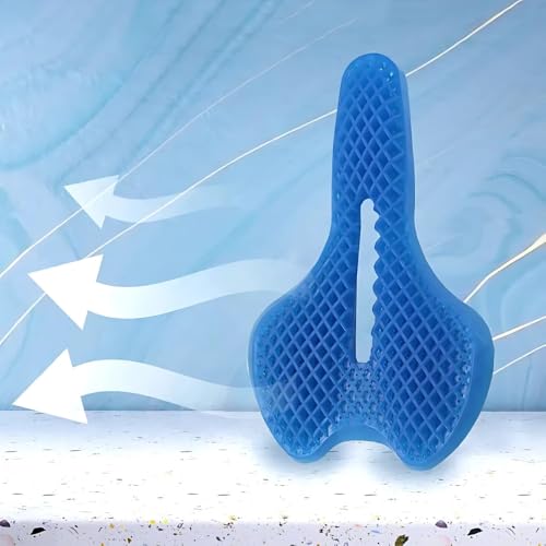 Capa Selim Bike Gel de Silicone Colmeia. Almofada de Silicone Anatômica para Banco de Bicicleta e Sp
