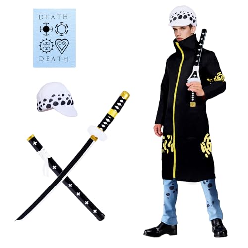 Halloween Cosplay Costume full set for mens Anime Kimono Robe Outfit (M)