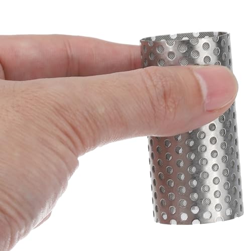Image of PATIKIL 4 Pcs 28mm OD Strainer Mesh, 55mm H 80 Mesh Screen Y Shaped Strainer Filter Valve Mesh Screen 304 Stainless Steel Double Layer Strainer Mesh for Debris Pump Water Oil Separation
