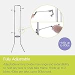 Delta Cycle Michelangelo 2 Bike Storage Rack - Gravity Fully Adjustable Bike Rack Garage For Road, MTB, and Hybrid Bicycles - Vertical Bike Rack Holds Up To 80 lbs - Image 3