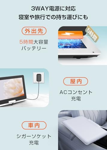 aestiquo ポータブルDVDプレーヤー 14.1型