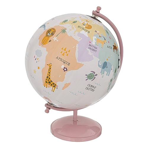 Atmosphera - Globe en métal D20cm Rose