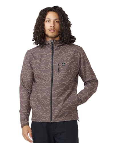 Rip Curl Men's Elite Anti Series Hooded Wind Breaker, Water Repellent Jacket