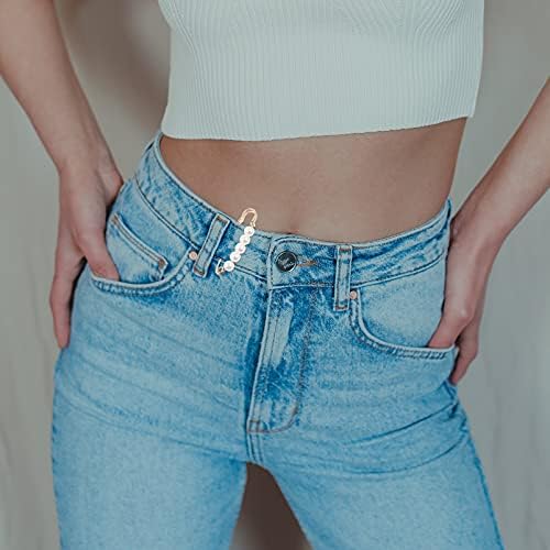 EXCEART 10 Pcs Heavy Duty Safety Pins with Pearl Embellishment Brooch Pin Decorative Sweater Clips for Cardigans, Pants, Clothes, Golden, 5.3X1.5X0.8CM