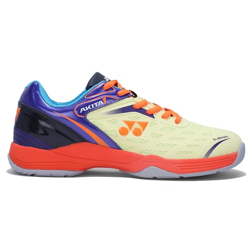 Image of YONEX AKITA Badminton Shoes |Non Marking | Ideal for Badminton,Squash,Table Tennis,Volleyball | Non-Marking Sole |TRU Cushion |Durable Skin Light|Synchro-Fit Insole|Toe Assist Shape|Hexa Grip |Light Weight|Lateral Shell|Extra Cushioning|Snap Back Action|