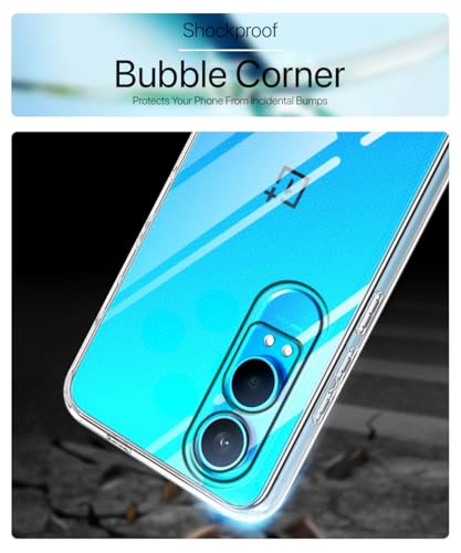 Image of WOW IMAGINE Crystal Clear Transparent Back Case Cover for 1+ OnePlus Nord CE 4 Lite 5G | Full Device & Camera Protection Shockproof TPU | Flexible Silicone Back Cover Case - Transparent
