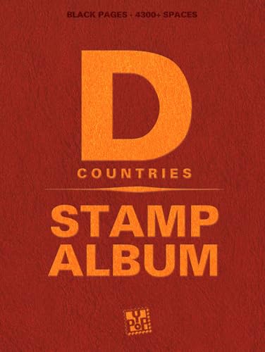 D Countries Stamp Album: With beautiful aesthetic black pages and more than 4300 spaces to sort and display your philately collection. Ideal for beginner adult collectors and kids image 2
