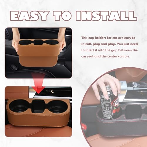 Stacool STACOOL-SHUI BEI JIA-1104 Extra Cup Holder For Car,Leather Car Seat Gap Filler thumb #5
