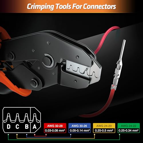 SOMELINE Crimp Tool Connector Kit, 30 Types, 32-20 AWG (0.03-0.5mm²) Crimper - Image 3
